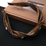 DAIIIBABYYY  -  High Grade Dark Red Velet Autumn Winter Hairbands for Girls and Women Headwear Hair Bands Hair Accessories