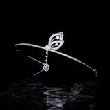 Daiiibabyyy New Fashion Princess Crystal Pendant Headband Women Girls Bridal Prom Crown Wedding Party Accessiories Hair Jewelry