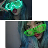 DAIIIBABYYY  -  Halloween Party Glasses New Luminous LED Glasses Colorful Lighting Bar Nightclub Men Women Disco Dancing Eyewear Birthday Gift