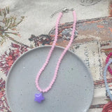 DAIIIBABYYY  -  Romantic Summer Colorful Sugar Star Pendant Glass Bead Choker Necklace Girl Aesthetic Y2K Boho Charm Holiday Jewelry Accessories