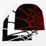 DAIIIBABYYY  -  Y2K Gothic Spider Pattern Wool Hat for Women Acrylic Knitted Caps Female Beanie Winter Warm Beanies Men Casual Skullies Outdoor