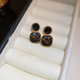 Daiiibabyyy  Exquisite Luxury Micro Inlaid Zircon Geometric Square Earrings for Woman Korean Fashion Jewelry Party Girls Unusual Earring