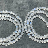 DAIIIBABYYY  -  5MM Natural Blue Moon Stone Triple Circle Bracelet Handmade Fortune Energy Mineral Woman Amulet Jewelry Gift 1PCS