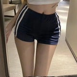 DAIIIBABYYY  -  Hot Girl Sexy Suit Women's Summer O-neck Short-sleeved T-shirt High-waisted Shorts Two-piece Set Fashion Female Clothes