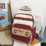 Daiiibabyyy  New Korean Style Travel Backpack Large Capacity Multi-pockets Student School Bag Waterproof Laptop Backpack Daily Use