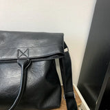 Daiiibabyyy  Designer Style Men's Commuting File Bag Hand-Held Briefcase Multifunctional Large Capacity Versatile Tote Bag Crossbody Bag
