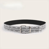 Daiiibabyyy  New Korean White Floral Lace Waist Belt Adjustable All-match Fashion Waistband for Women Waist Belts Strap Decor Accessories