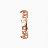 Daiiibabyyy  Retro Pattern Hollow Gold Teeth, Genuine Gold Electroplated Halloween Hip-Hop Dental Braces, Unique Men's Trendy Accessory