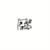 Daiiibabyyy  Cute Small Tattoo Sticker Waterproof Temporary Tattoo Lasts Up To 15 Days