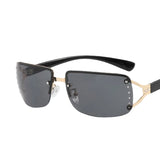DAIIIBABYYY  -  New Frameless Decorative Diamond Sunglasses Women's Design Brand Luxury Sun Glasses Outdoor Leisure Eyewear UV400 Gafas De Sol