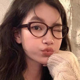 DAIIIBABYYY  -  Luxury Cat Eye Finished Myopia Glasses Unisex Prescription Near Sight Eyeglasses Anti-blue Light Minus Diopter Eyewear