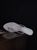 Daiiibabyyy  Fashion Designer Women's Shoes Luxury Rhinestone Low Heel Sandals for Woman Elegant French Style Casual Shoes Sandalias De Mujer