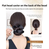 Daiiibabyyy  New Synthetic Hair Bun Claw Clip Brown with Hair Tie Bun Head Wig Fluffy Wig Hair Clip Hair Accessories