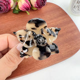 Daiiibabyyy  Three Dimensional Clip High-Grade Flower Acetate Hairpin Girly Exquisite Shark Clip