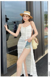 DAIIIBABYYY  -  Summer White Lace Suspended Dress for Women Spring New French Retro Design A-line Dress for Women