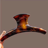 Daiiibabyyy  Fashion Acrylic Large Curved Shape Hair Claws for Women 2025 New Red Geometric Big Shark Clamp Clips Headwear Hair Accessories