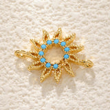 DAIIIBABYYY  -  1 pieces Vintage Zircon Twist Sun Charms Pendants DIY Bracelet Earring Jewelry Making Supplies Wholesale ﻿