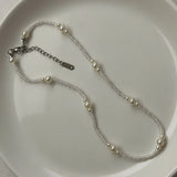 Daiiibabyyy  New Trendy Handmade Pearl Beadeds Chain Choker Necklace For Women Elegant Fashion Charm Aesthetic Jewelry Accessories Wholesale