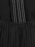 Daiiibabyyy  Stripe Slimming Sexy Chic Mini Dresses for Women Round Neck Sleeveless High Waist Temperament Dress Female Fashion Style