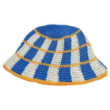 Daiiibabyyy  Casual Crochet Striped Bucket Hat Thermal Wool Cold Cap Korean Style Y2K Panama Hat Girl