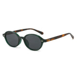 Daiiibabyyy  Retro Small Oval Sunglasses Women Men Rivets Shades Fashion Eyewear Luxury Sun Glasses UV400  Female