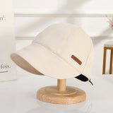 DAIIIBABYYY  -  Women's Foldable Sunhat Summer Outdoor Beach Fisherman Hat Sunscreen UV Protection Cap Adjustable Cotton Wide Brim Bucket Caps