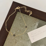 DAIIIBABYYY  -  Fashion Elegant Zircon Flowers Bracelet For Women Girls Charm Gold Silver Color Leaf Chian Bracelet Jewelry Gift