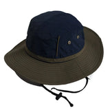 Daiiibabyyy  Japanese Drawstring Sunshade Fisherman Hat, Men's And Women's Big head Outdoor Mountaineering And Fishing Summer Hat