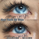 Daiiibabyyy  1Pair PATTAYA Fashion Makeup Beauty Contacts Lenses Soft Half Year Green Contacts Eyes New York Myopia Color Lenses