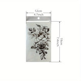 Daiiibabyyy  12pcs Flower Tattoo Stickers Arm Chest Temporary Tattoo Waterproof Fake Tattoo