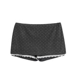 DAIIIBABYYY  -  Hot Girl Pure Lust Style Silvered Polka Dot Camisole + Summer High Waist Wrapped Hip Anti-exposure Short Culottes Two-piece Set