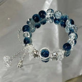 Daiiibabyyy  Fashion Niche Design Hanging Super Fairy Star Bracelet for Women, Versatile and Sweet Girlfriend Accessories jewellery Women