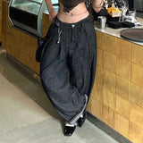 Daiiibabyyy  Women Striped Relaxed Fit Jeans Retro Low Rise Wide Leg Denim Pants Grunge Loose Trousers Spring Y2K Clothes 2026