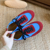 DAIIIBABYYY  -  Summer Women's Flats Casual Shoes Sneakers Flat Comfy Sole Sporty Football Style Shoes Trainer Footwear for Daily Life