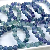 DAIIIBABYYY  -  Natural Sea Blue Fluorite Bracelet Handmade Women Healing Gemstone Crystal Strand Lovers Girlfriend Jewelry 1PCS