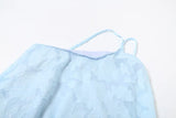 Daiiibabyyy  Vestidos De Mujer Sweet Jacquard Slip Dress Women Skew Collar A-line Summer Ruffled Robe Femme Backless Bandage Dresses