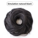DAIIIBABYYY  -  Women's Low Bun Hair Wig Fake Hair Circle Twist Hair Pack Ancient Style Flower Bud Fluffy Hair Extension Real Human Hair