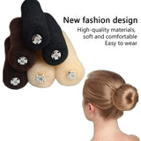 Daiiibabyyy  Fashion Hair Bun Maker Donut Magic Foam Sponge Easy Big Ring Hair Styling Tools Elastic Polyester Hair Band Accessories
