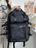 Daiiibabyyy  Preppy Style Ita Mochila Japanese Ins Mochilas Mujer Simple All-match Bag Large Capacity Backpack Two Ways Bags for Woman