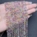 DAIIIBABYYY  -  2.5MM Natural Tourmaline Jewelry DIY Chain Bracelet Healing Bead Bracelet Special Women Man Christmas Gift 1Pcs