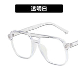 DAIIIBABYYY  -  2024 Fashion Anti-blue Light Glasses Men Women Transparent Computer Glasses Large Frame Retro Eyeglass Square Eyeglasse
