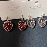 Daiiibabyyy Lovely Fruit Strawberry Women's Earrings Romantic Valentine's Day Gift