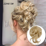 Daiiibabyyy  Synthetic Hair Bun Chignon Messy Curly Hair Band Elastic Scrunchy False Hair Pieces For Women Hairpins Black Brown