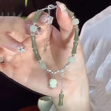 DAIIIBABYYY  -  Chinese Style Exquisite Carving Lotus Beads Bracelet for Woman Jewelry Gift Design Adjustable Bracelet Elegant Hand Accessories