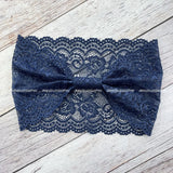 Daiiibabyyy  Vintage Lace Headband Fashion Scarf for Women Beach Travel Hair Accessories Stretchy Wide Band Hollow Out hair hoops