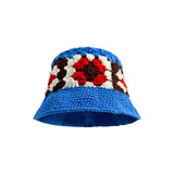 Daiiibabyyy  women's Knitted Hats Korean Flower Kawaii Sweet Cute Fashionable Simple Versatile Bucket Hats High Quality Bucket Hats For Girl