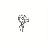 Daiiibabyyy  Cute Small Tattoo Sticker Waterproof Temporary Tattoo Lasts Up To 15 Days
