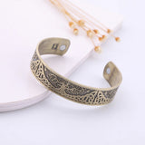 DAIIIBABYYY  -  Tree of Life Stainless Steel Zinc Alloy Magnetic Open Bracelet for Men and Women Fashion Retro Jewelry Gift New 2024