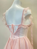 Daiiibabyyy  French Nightgowns Retro Lace Short Nightdress Women's Sleepwear Imitation Silk Transparent Suspender Nighty for Ladies