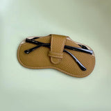 DAIIIBABYYY  -  Portable Glasses Case Soft Leather Sunglasses Pouch Fashion Glasses Bag Eyewear Organizer Pouch Travel Sunglasses Box
